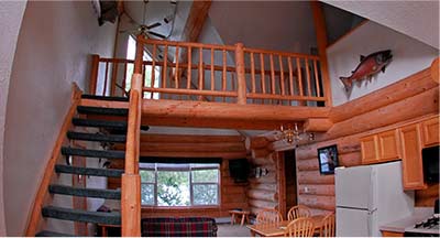 The Kenai Peninsula Suites are the ideal retreat after a long day of fishing Inside view of Kenai Peninsula Suite