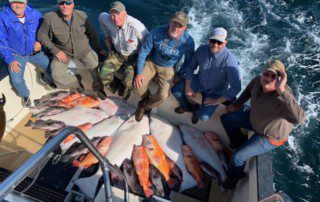 group-angler-posing-halibut-fish-boat-2022-5-13 Click this image button to go to the "Halibut" page